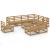 Set mobilier de grădină, 10 piese, maro miere, lemn masiv pin GartenMobel Dekor