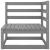 Set mobilier de grădină, 11 piese, gri, lemn masiv de pin GartenMobel Dekor