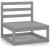 Set mobilier de grădină, 11 piese, gri, lemn masiv de pin GartenMobel Dekor
