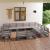 Set mobilier de grădină, 12 piese, gri, lemn masiv de pin GartenMobel Dekor