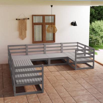 Set mobilier de grădină, 8 piese, lemn masiv de pin GartenMobel Dekor