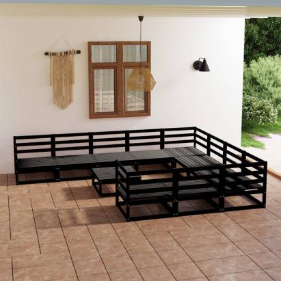 Set mobilier de grădină, 11 piese, lemn masiv de pin GartenMobel Dekor