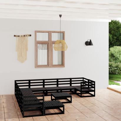 Set mobilier de grădină, 12 piese, lemn masiv de pin GartenMobel Dekor
