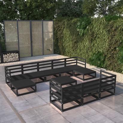 Set mobilier de grădină, 11 piese, lemn masiv de pin GartenMobel Dekor