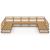 Set mobilier de grădină, 9 piese, lemn masiv de pin GartenMobel Dekor