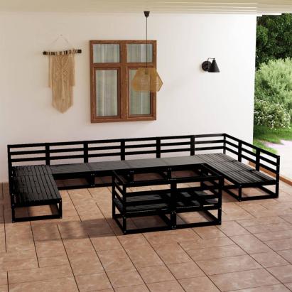 Set mobilier de grădină, 12 piese, lemn masiv de pin GartenMobel Dekor