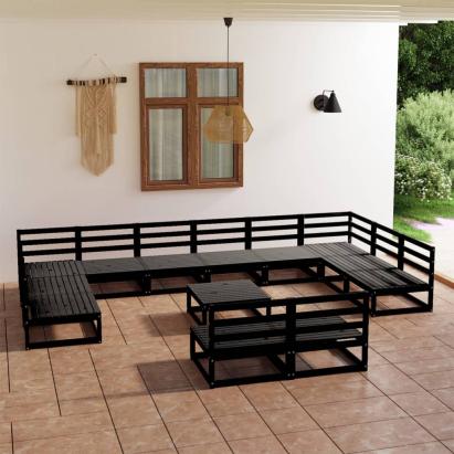 Set mobilier de grădină, 13 piese, lemn masiv de pin GartenMobel Dekor