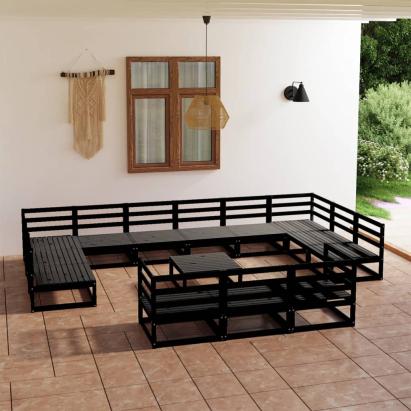 Set mobilier de grădină, 14 piese, lemn masiv de pin GartenMobel Dekor