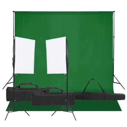 Kit studio foto cu set de lumină și fundal GartenMobel Dekor