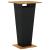 Set mobilier bar de grădină cu perne, 3 piese, negru, poliratan GartenMobel Dekor