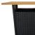 Set mobilier bar de grădină cu perne, 3 piese, negru, poliratan GartenMobel Dekor