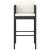 Set mobilier bar de grădină cu perne, 3 piese, negru, poliratan GartenMobel Dekor