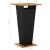 Set mobilier bar de grădină cu perne, 3 piese, negru, poliratan GartenMobel Dekor