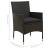 Set mobilier de exterior cu perne, 7 piese, negru, poliratan GartenMobel Dekor