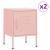 Noptiere, 2 buc., roz, 35x35x51 cm, oțel GartenMobel Dekor