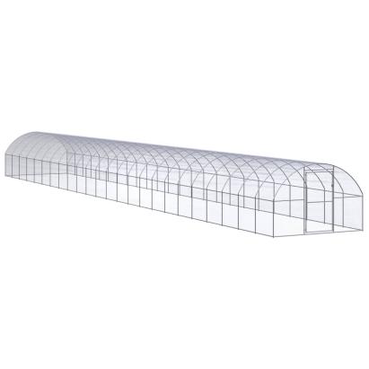 Coteț de găini pentru exterior, 3x24x2 m, oțel zincat GartenMobel Dekor