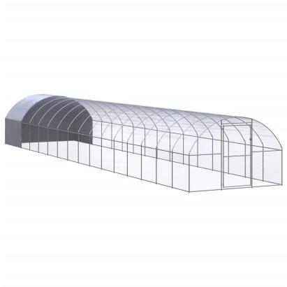 Coteț de găini pentru exterior, 3x16x2 m, oțel zincat GartenMobel Dekor