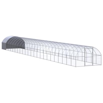 Coteț de găini pentru exterior, 3x24x2 m, oțel zincat GartenMobel Dekor