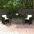 Set mobilier de grădină cu perne, 3 piese, maro, poliratan GartenMobel Dekor