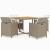 Set mobilier de grădină cu perne, 5 piese, bej, poliratan GartenMobel Dekor
