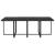 Set mobilier de grădină cu perne, 9 piese, negru, poliratan GartenMobel Dekor