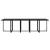 Set mobilier de exterior cu perne, 11 piese, negru, poliratan GartenMobel Dekor