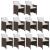 Set mobilier de exterior cu perne, 11 piese, maro, poliratan GartenMobel Dekor