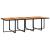 Set mobilier de exterior cu perne, 11 piese, negru, poliratan GartenMobel Dekor