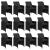 Set mobilier de exterior cu perne, 13 piese, negru, poliratan GartenMobel Dekor