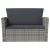 Set mobilier de grădină cu perne, 8 piese, gri, poliratan GartenMobel Dekor
