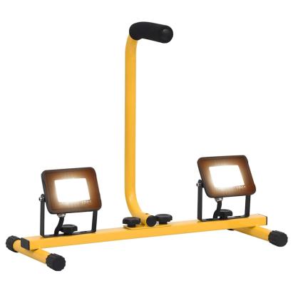 Proiector cu LED și mâner, 2x10 W, alb cald GartenMobel Dekor