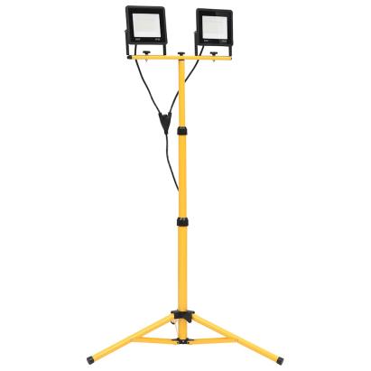 Proiector cu LED și trepied, 2x50 W, alb rece GartenMobel Dekor