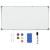 Tablă magnetică albă, 110x60 cm, oțel GartenMobel Dekor