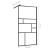 Paravan de duș walk-in negru 80x195 cm sticlă ESG transparentă GartenMobel Dekor