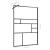 Paravan de duș walk-in negru 115x195 cm sticlă ESG transparentă GartenMobel Dekor