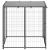 Padoc pentru câini, negru, 110x110x110 cm, oțel GartenMobel Dekor