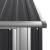 Șopron de grădină, antracit, 118,5x97x209,5 cm, oțel zincat GartenMobel Dekor