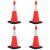 Conuri rutiere reflectorizante cu baze grele 4 buc. 75 cm GartenMobel Dekor
