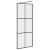 Paravan de duș walk-in negru 80x195 cm sticlă ESG transparentă GartenMobel Dekor