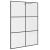 Paravan de duș walk-in negru 140x195 cm sticlă ESG transparentă GartenMobel Dekor