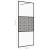Paravan de duș walk-in negru 90x195 cm sticlă ESG transparentă GartenMobel Dekor