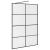 Paravan de duș walk-in negru 140x95 cm sticlă ESG transparentă GartenMobel Dekor