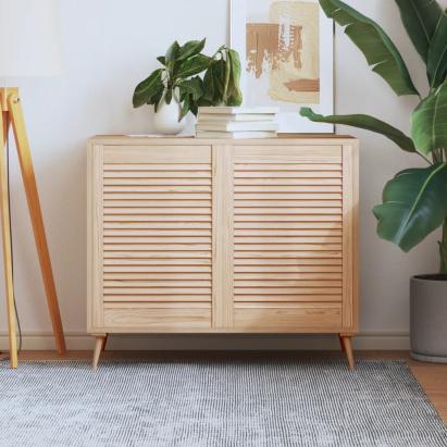 Uși de dulap design lambriu, 2 buc., 69x49,4 cm, lemn masiv pin GartenMobel Dekor