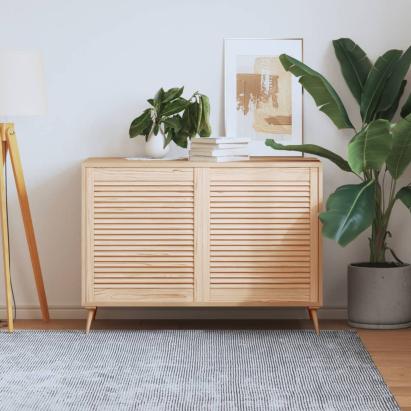 Uși de dulap design lambriu, 2 buc., 69x59,4 cm, lemn masiv pin GartenMobel Dekor