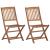 Scaune grădină pliabile, 2 buc., cu perne, lemn masiv acacia GartenMobel Dekor
