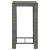 Set mobilier bar de exterior cu perne, 3 piese, gri, poliratan GartenMobel Dekor
