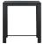 Set mobilier bar de exterior cu perne, 7 piese, negru poliratan GartenMobel Dekor