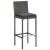 Set mobilier bar de grădină cu perne, 5 piese, gri, poliratan GartenMobel Dekor