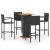 Set mobilier bar de gradină, 5 piese, negru GartenMobel Dekor