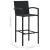 Set mobilier bar de gradină, 5 piese, negru GartenMobel Dekor